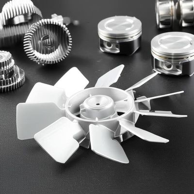 चांदी के फैन ब्लेड के साथ 4 स्ट्रोक इंजन स्पेयर पार्ट्स